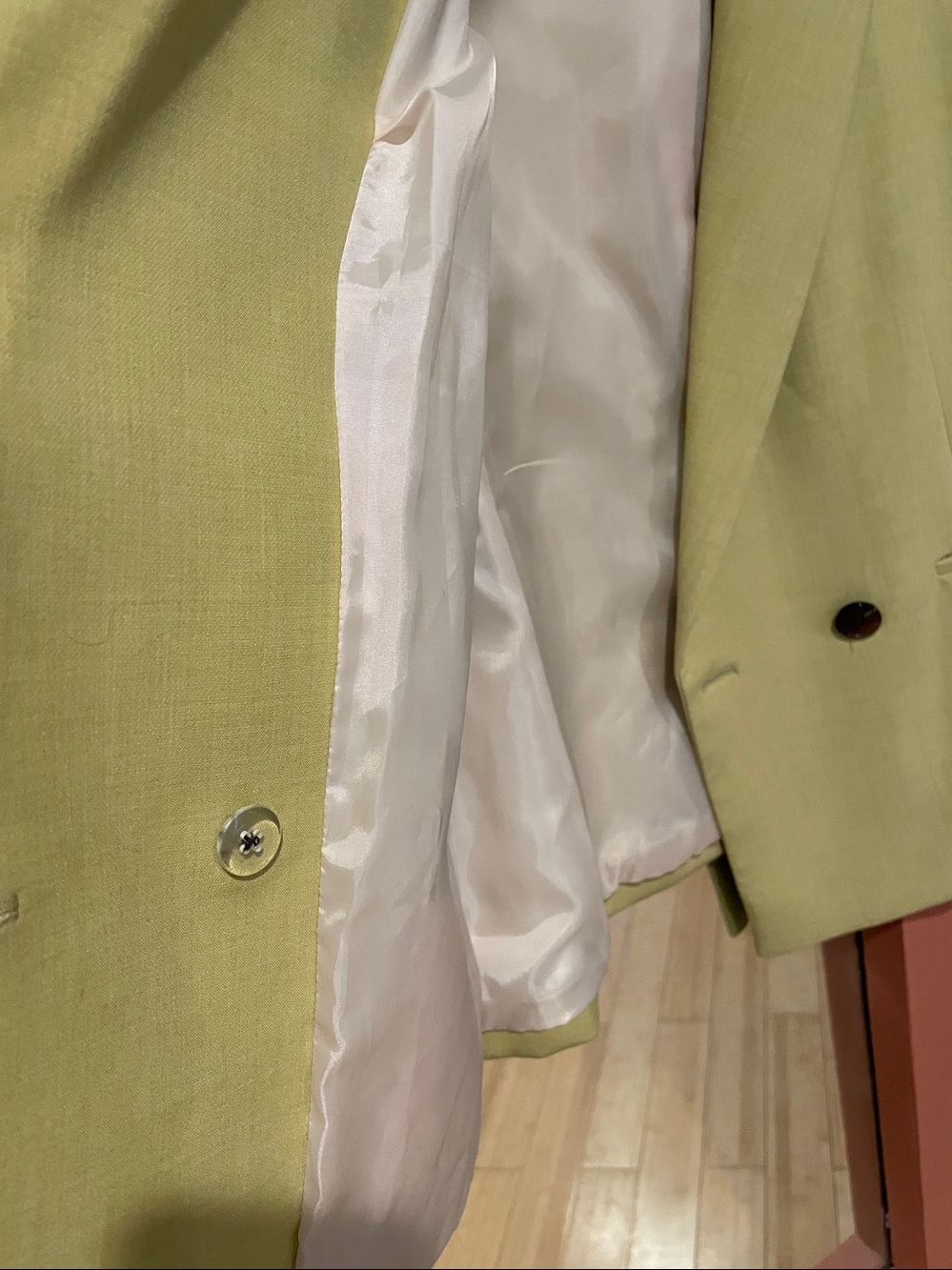 Topshop 🍋 Lemon-Green Single-Breasted Blazer - Picture 6 of 7